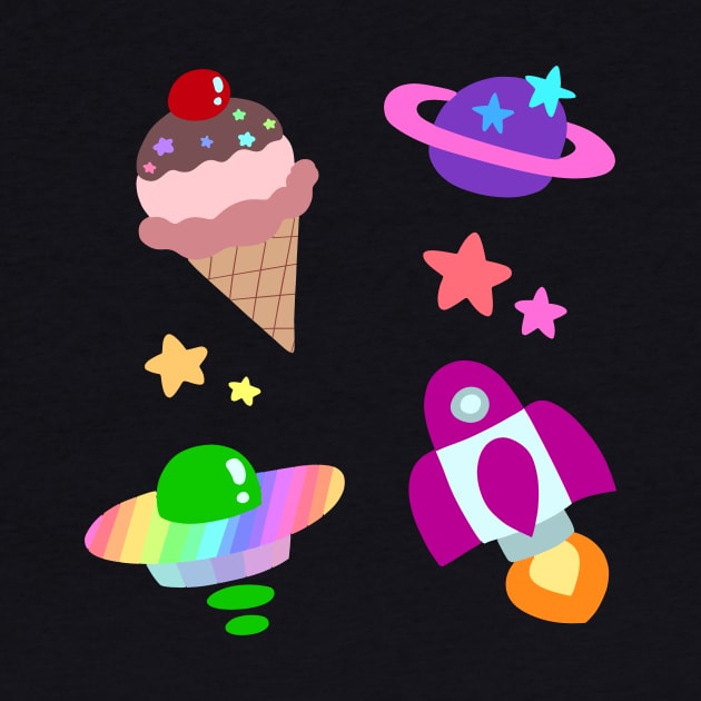 Pastel Space Icecream by saradaboru